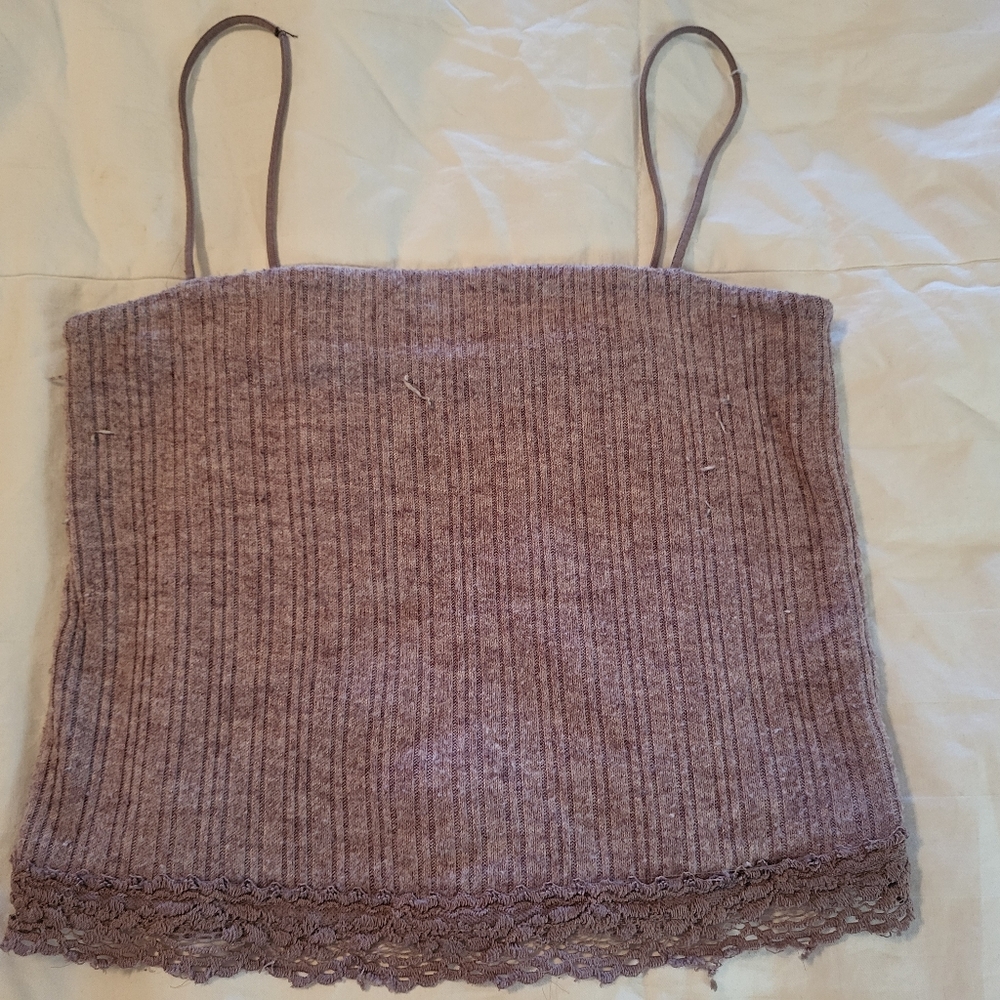 Aeropostale Lavender XS Knit Bungee Cami